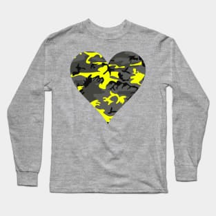 Camouflage Yellow Colorful pattern 2020 Long Sleeve T-Shirt